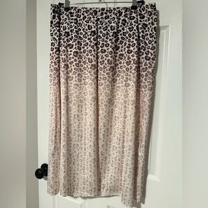 Multicolor Leopard Print Skirt